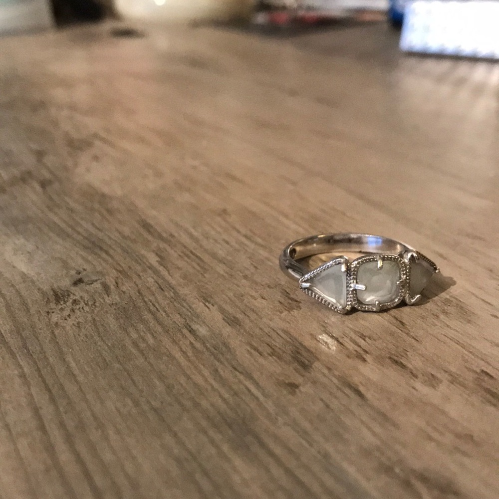 Gemstone sterling silver ring